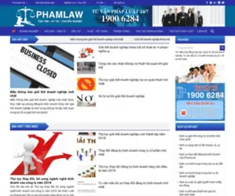 Phamlaw.com(Công ty luật Phạm Law) Screenshot
