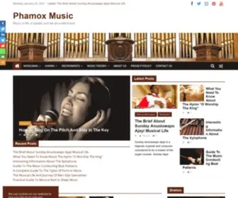 Phamoxmusic.com(Phamox Music) Screenshot