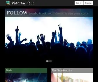 Phantasytour.com(Jam band concerts) Screenshot