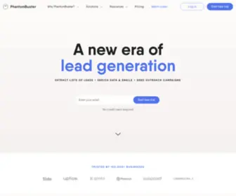 Phantombooster.com(PhantomBuster) Screenshot