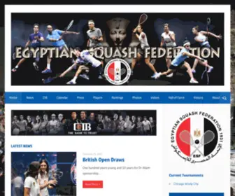 Pharaohsquash.net(All about squash in Egypt and Egyptian squash) Screenshot