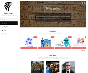 Pharaonic.io(Pharaonic site contains a variety of packages and services for the programming field. Our main goal) Screenshot