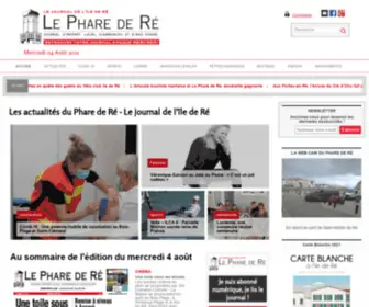 Pharedere.com(Le Phare de Ré) Screenshot