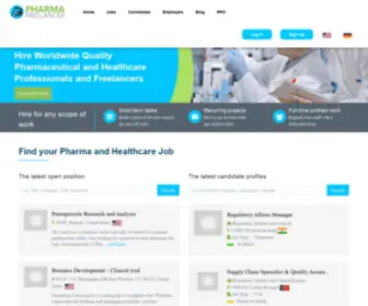 Pharma-Freelancer.com(Online jobs in pharma) Screenshot