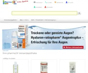 Pharma24.de(Deutsche Versandapotheke und Online Apotheke pharma24) Screenshot