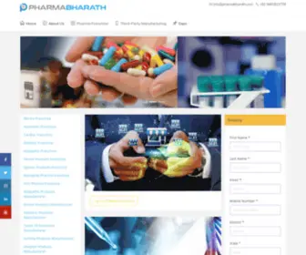 Pharmabharath.com(Top PCD Pharma Franchise in India) Screenshot