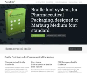 Pharmabraille.com(Pharmaceutical Braille) Screenshot