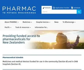 Pharmac.govt.nz(Home) Screenshot