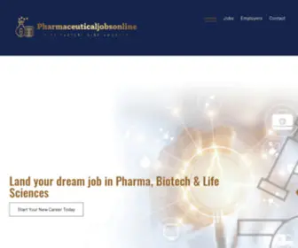 Pharmaceuticaljobsonline.com(Pharmaceutical Jobs Online) Screenshot