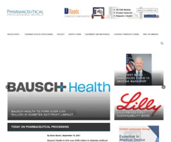 Pharmaceuticalprocessingworld.com(Pharmaceutical Processing World) Screenshot