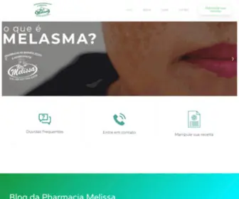 Pharmaciamelissa.com.br(Pharmacia Melissa) Screenshot