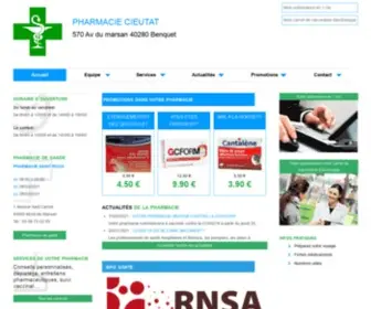 Pharmacie-Benquet.com(Pharmacie cieutat) Screenshot