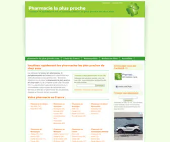 Pharmacie-LA-Plus-Proche.com(Pharmacie : la pharmacie la plus proche de chez vous) Screenshot