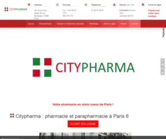 Pharmacie-Paris-Citypharma.fr(à Paris) Screenshot