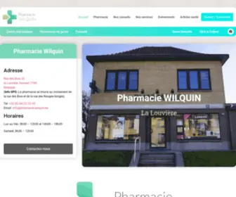 Pharmacie-Wilquin.be(Pharmacie Wilquin) Screenshot