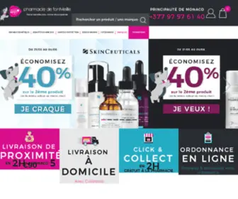 Pharmaciefontvieille.com(Retrouvez tous les services de La Pharmacie Pharmacie Fontvieille) Screenshot