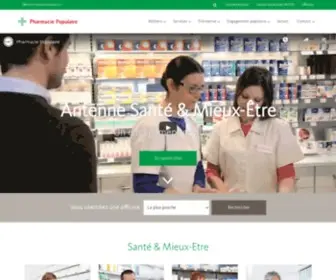 Pharmaciepopulaire.ch(Pharmacie Populaire) Screenshot