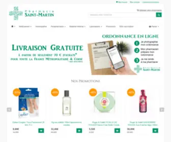 Pharmaciesaintmartin.fr(Homéopathie) Screenshot