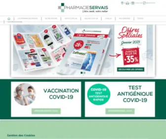 Pharmacieservais.be(Pharmacieservais) Screenshot