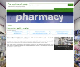 Pharmaciesworldwide.com(Pharmacies) Screenshot
