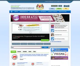 Pharmacy.gov.my(The pharmacy services programme) Screenshot
