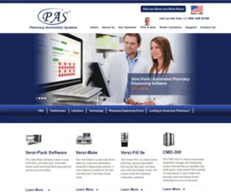 Pharmacyautomationsystems.com(Pharmacy Robotic Automation Systems Prescription Filling) Screenshot