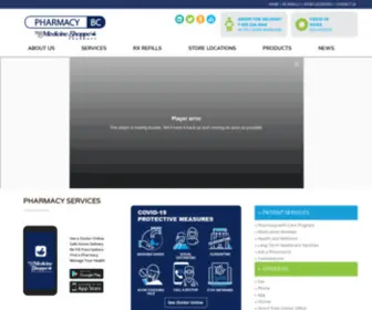 Pharmacybc.com(Total Pharmacy Care for Vancouver) Screenshot