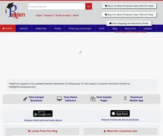 Pharmacyexam.com(Pharmacy Exam Review Books and Practice Cd roms for NAPLEX) Screenshot