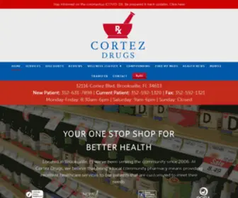 Pharmacyinbrooksville.com(Cortez Pharmacy) Screenshot