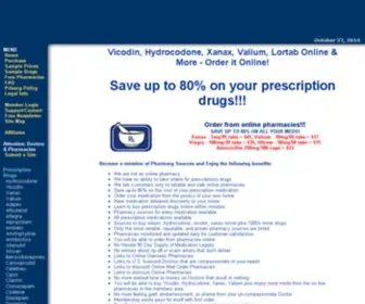 Pharmacysources.com(Online overseas foreign pharmacies) Screenshot