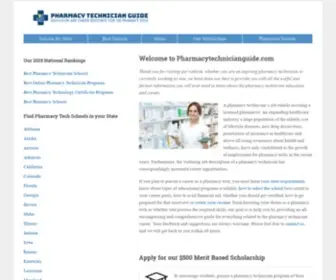 Pharmacytechnicianguide.com(Pharmacy Technician Education & Career Guide) Screenshot