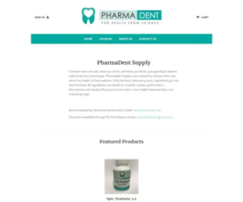 Pharmadentsupply.com(Pharmadent Supply) Screenshot