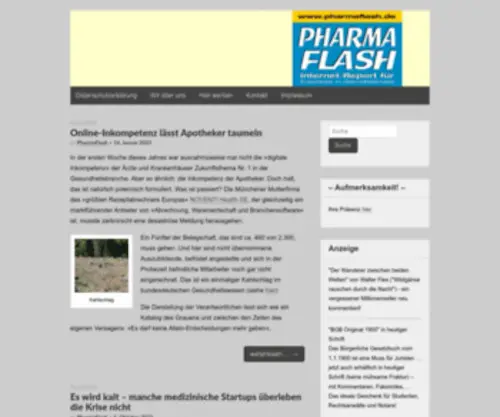 Pharmaflash.de(Blog Pharma Marketing Online) Screenshot