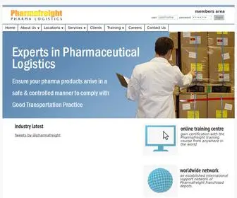 Pharmafreight.com(Pharmaceutical GDP LogisticsPharmafreight) Screenshot