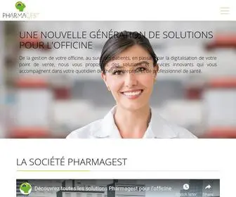 Pharmagest.com(Des solutions pour toute votre officine) Screenshot