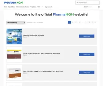 Pharmahgh.net(PharmaHGH Labs) Screenshot