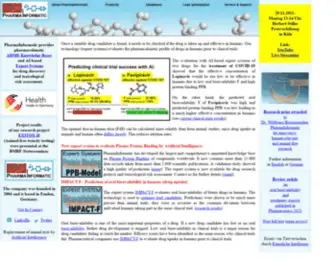 Pharmainformatic.com(PACT-F) Screenshot