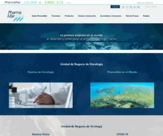 Pharmamar.com(Biotecnología marina) Screenshot