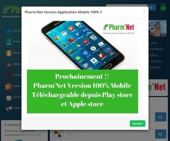 Pharmanet-DZ.com(Accueil) Screenshot