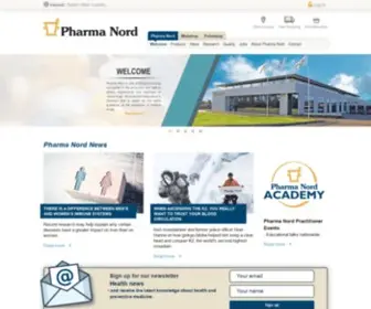 Pharmanord.ie(One of Europe's leading manufactures of food supplements) Screenshot