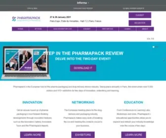 Pharmapackeurope.com(Pharmapack Europe) Screenshot