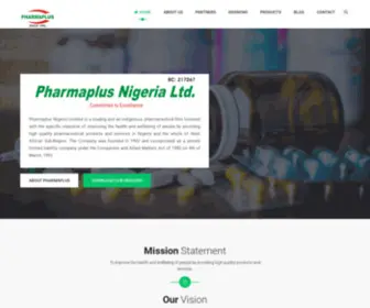 Pharmaplus.com.ng(PHARMAPLUS NIGERIA LIMITED) Screenshot