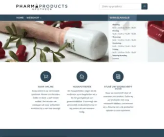 Pharmaproducts.be(Uw online apotheek) Screenshot