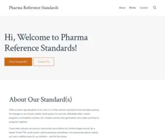 Pharmareferencestandards.com(Pharmaceutical Reference Standards) Screenshot