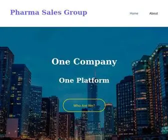 Pharmasalesgroup.com(Pharma Sales Group) Screenshot