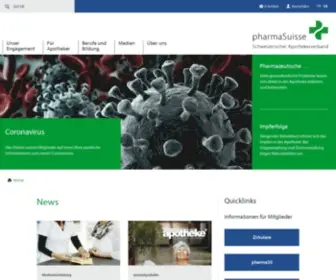 Pharmasuisse.org(Startseite) Screenshot