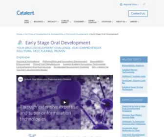 Pharmatek.com(Early Stage Oral Development) Screenshot