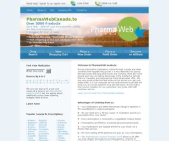 Pharmawebcanada.com(Canadian Rx Pharmacy Online) Screenshot