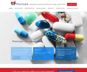 Pharmcarepharmacy.com(Compounding) Screenshot