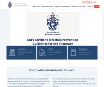 Pharmcouncil.co.za(Sapc website) Screenshot